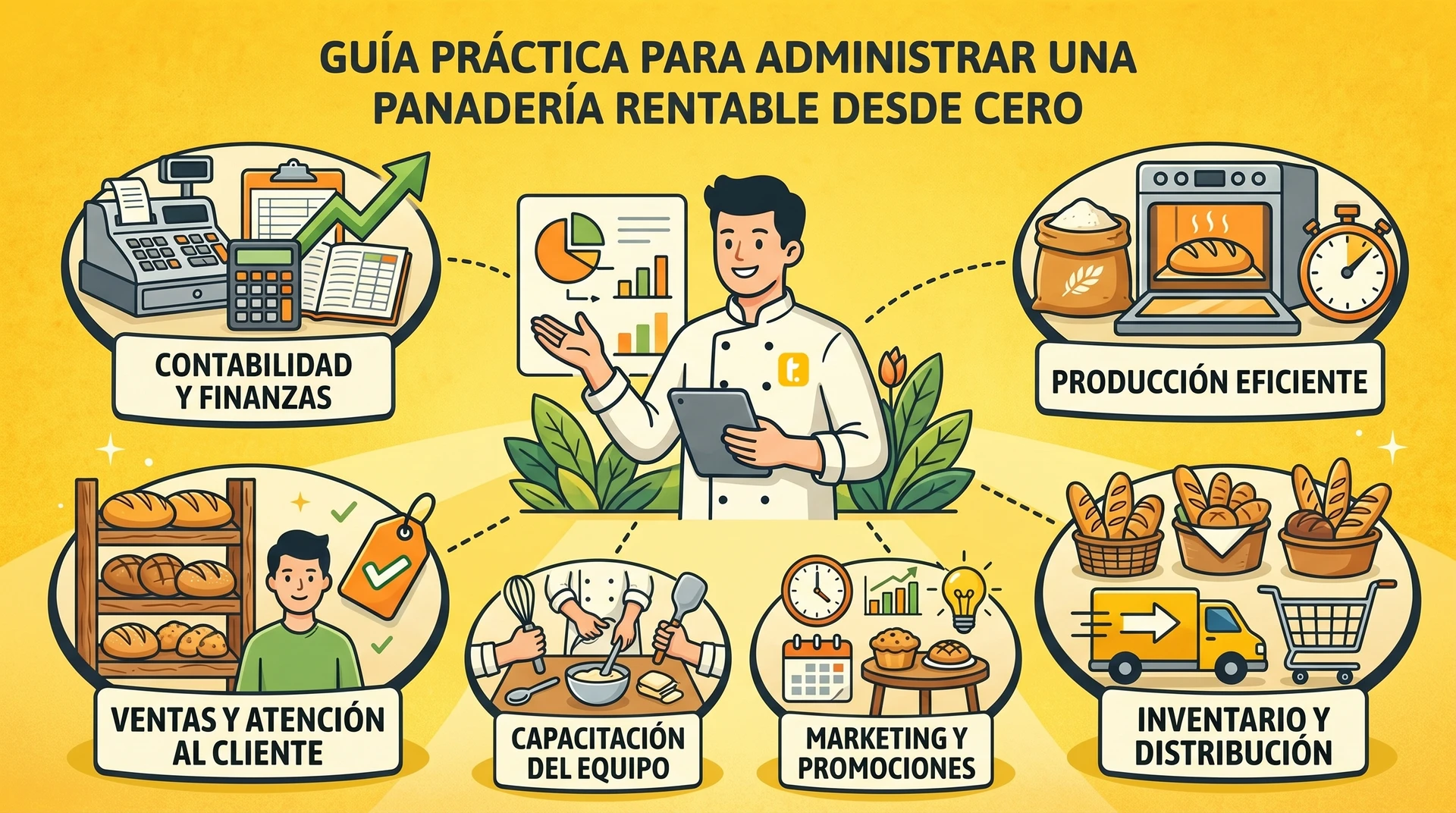 Usuario de Treinta llevando su inventario con un sistema