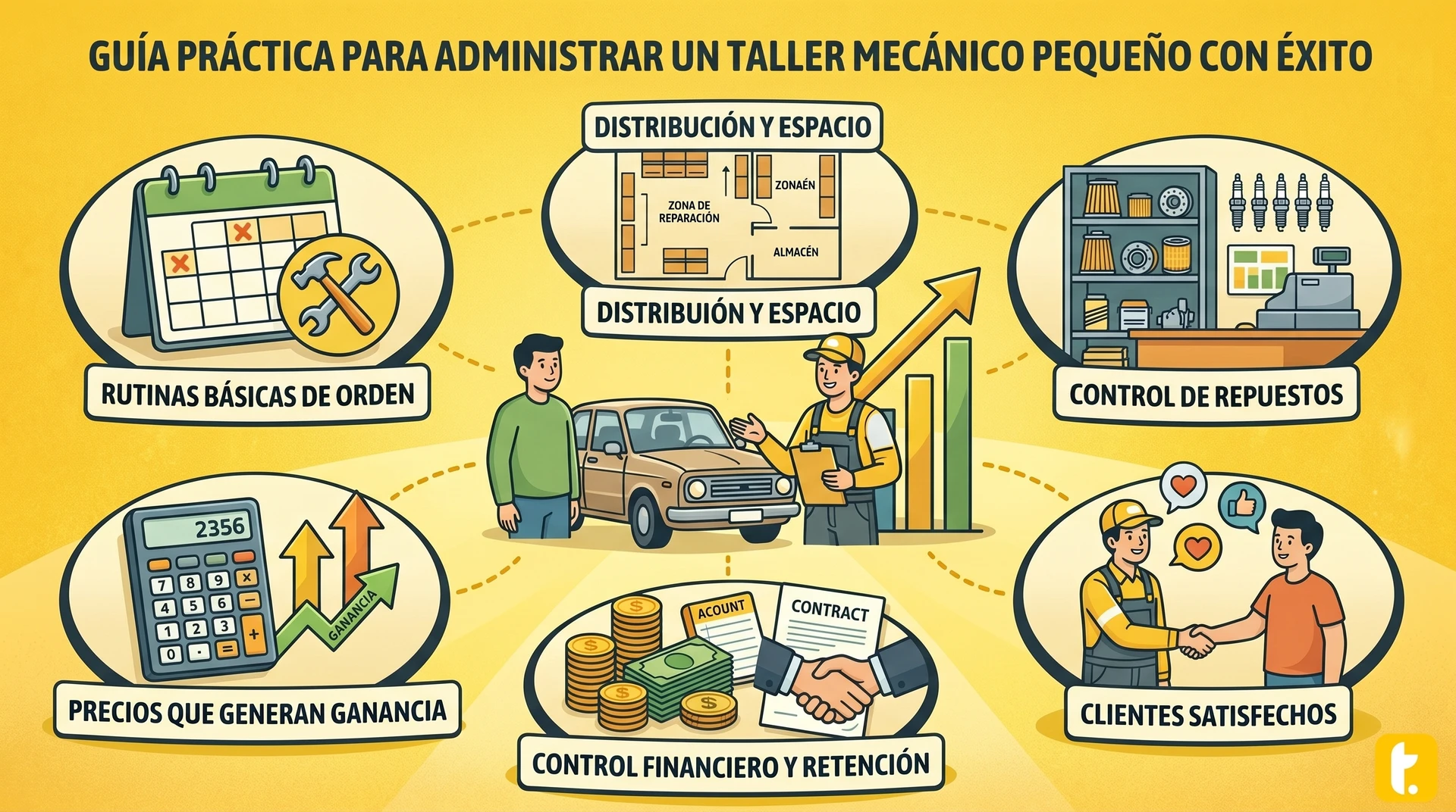 Usuario de Treinta llevando su inventario con un sistema