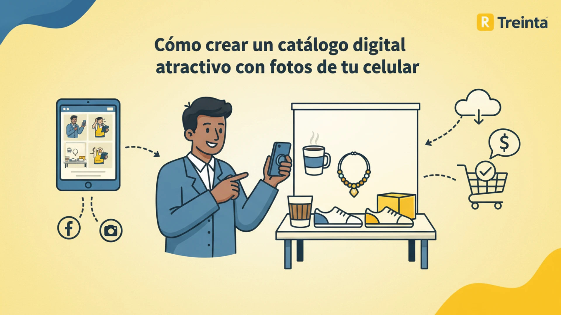 Usuario de Treinta llevando su inventario con un sistema