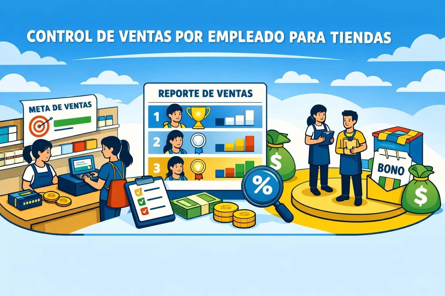 Usuario de Treinta llevando su inventario con un sistema
