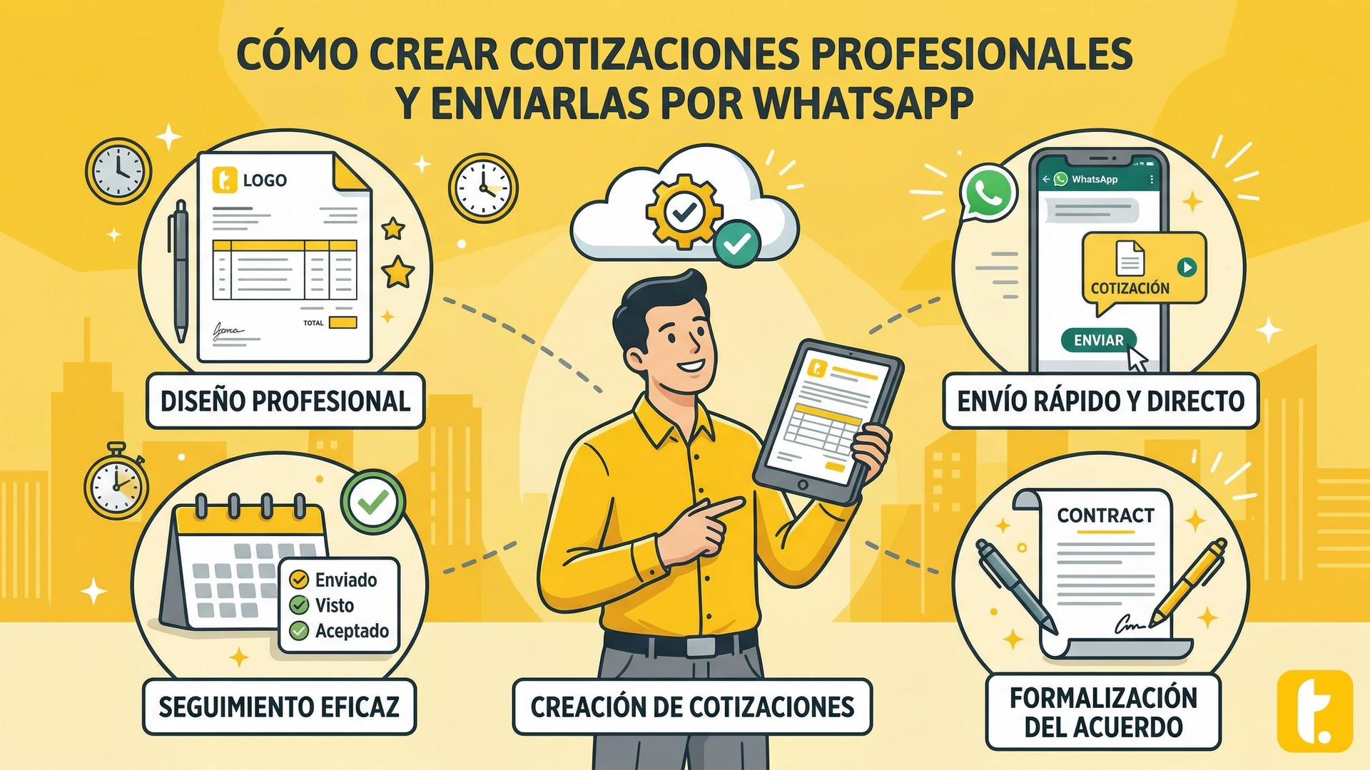 Usuario de Treinta llevando su inventario con un sistema