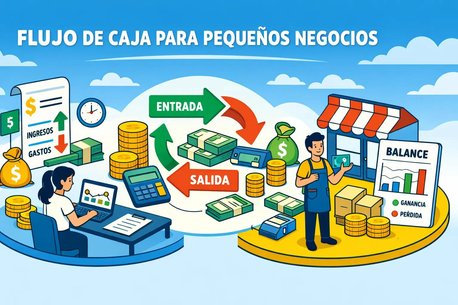 Usuario de Treinta llevando su inventario con un sistema