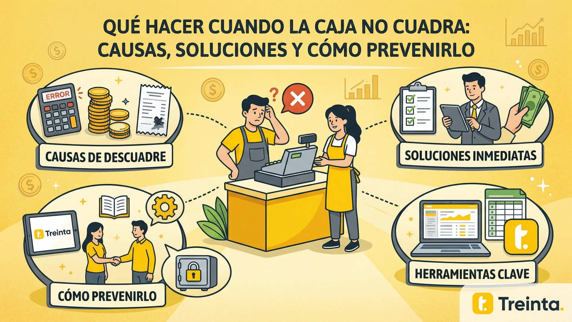 Usuario de Treinta llevando su inventario con un sistema
