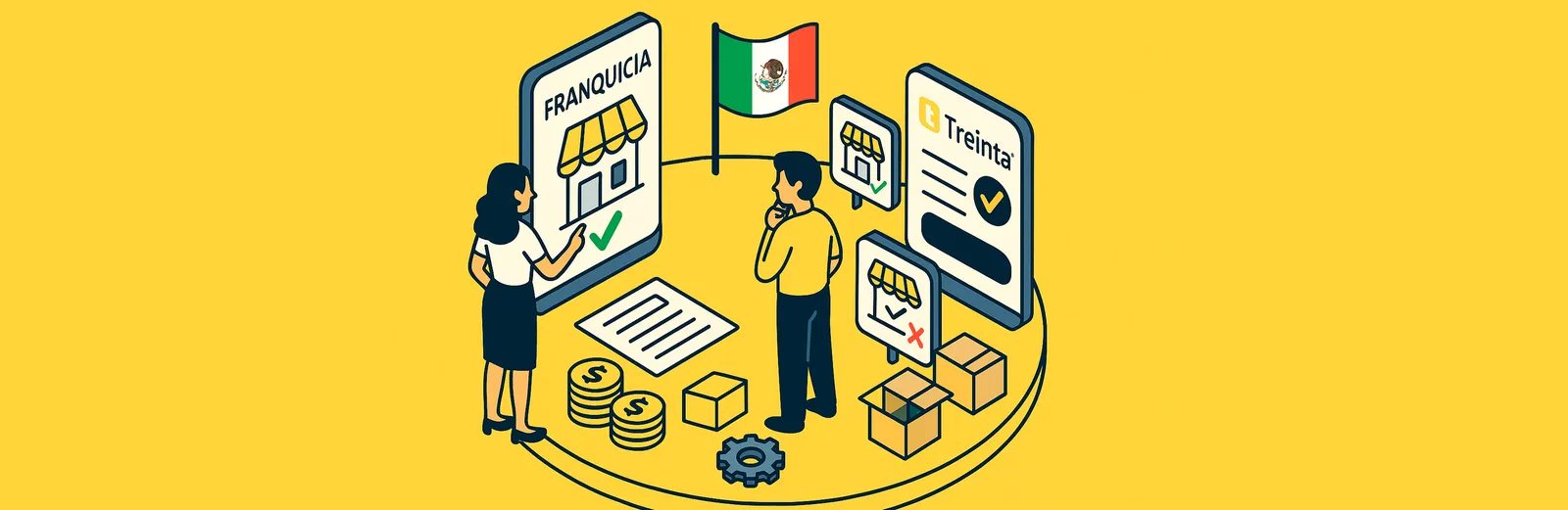 Usuario de Treinta llevando su inventario con un sistema
