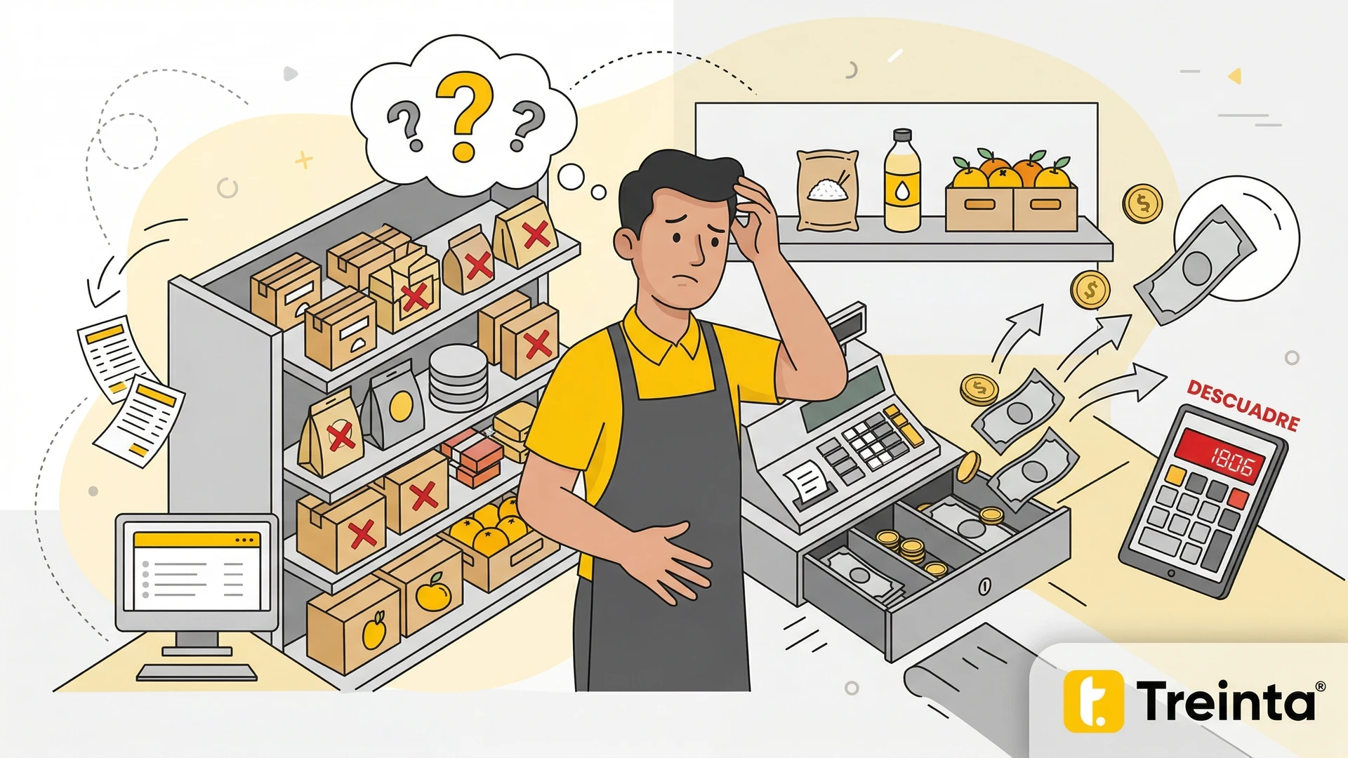 Devoluciones mal manejadas desorganizan inventario y afectan la contabilidad de caja en el negocio.