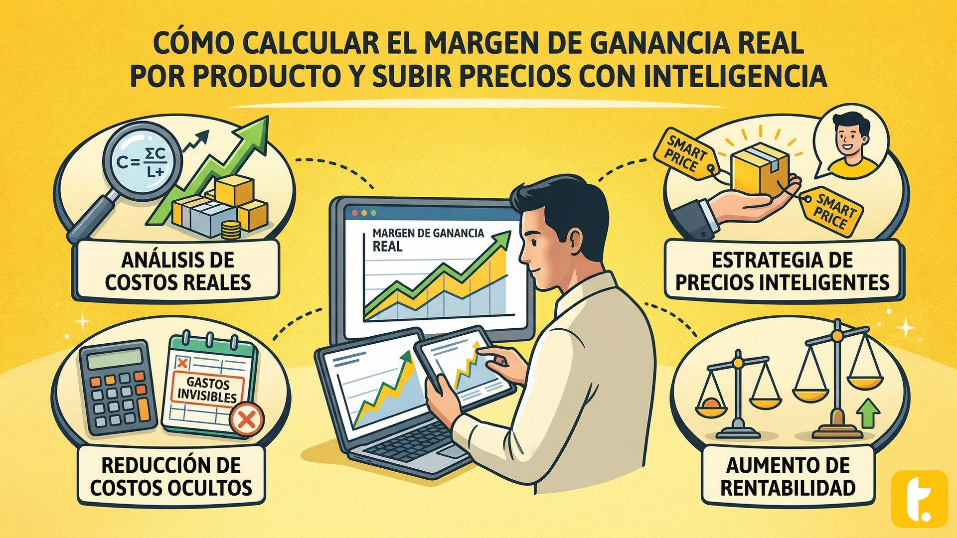 Usuario de Treinta llevando su inventario con un sistema