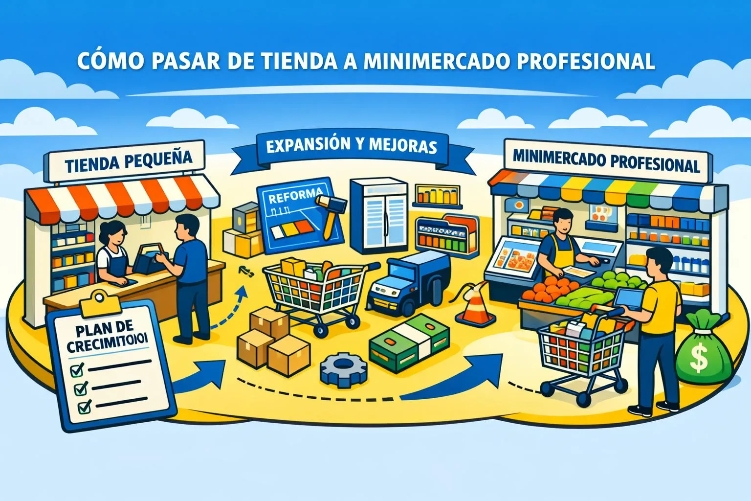 Usuario de Treinta llevando su inventario con un sistema