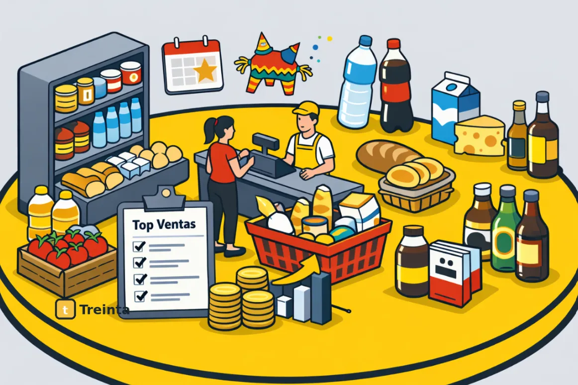 Usuario de Treinta llevando su inventario con un sistema